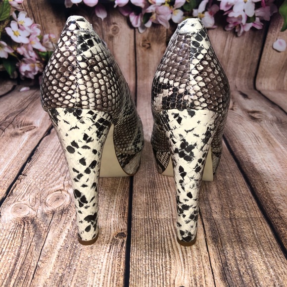 Steve Madden Snakeskin Platform Heels - Picture 4 of 7